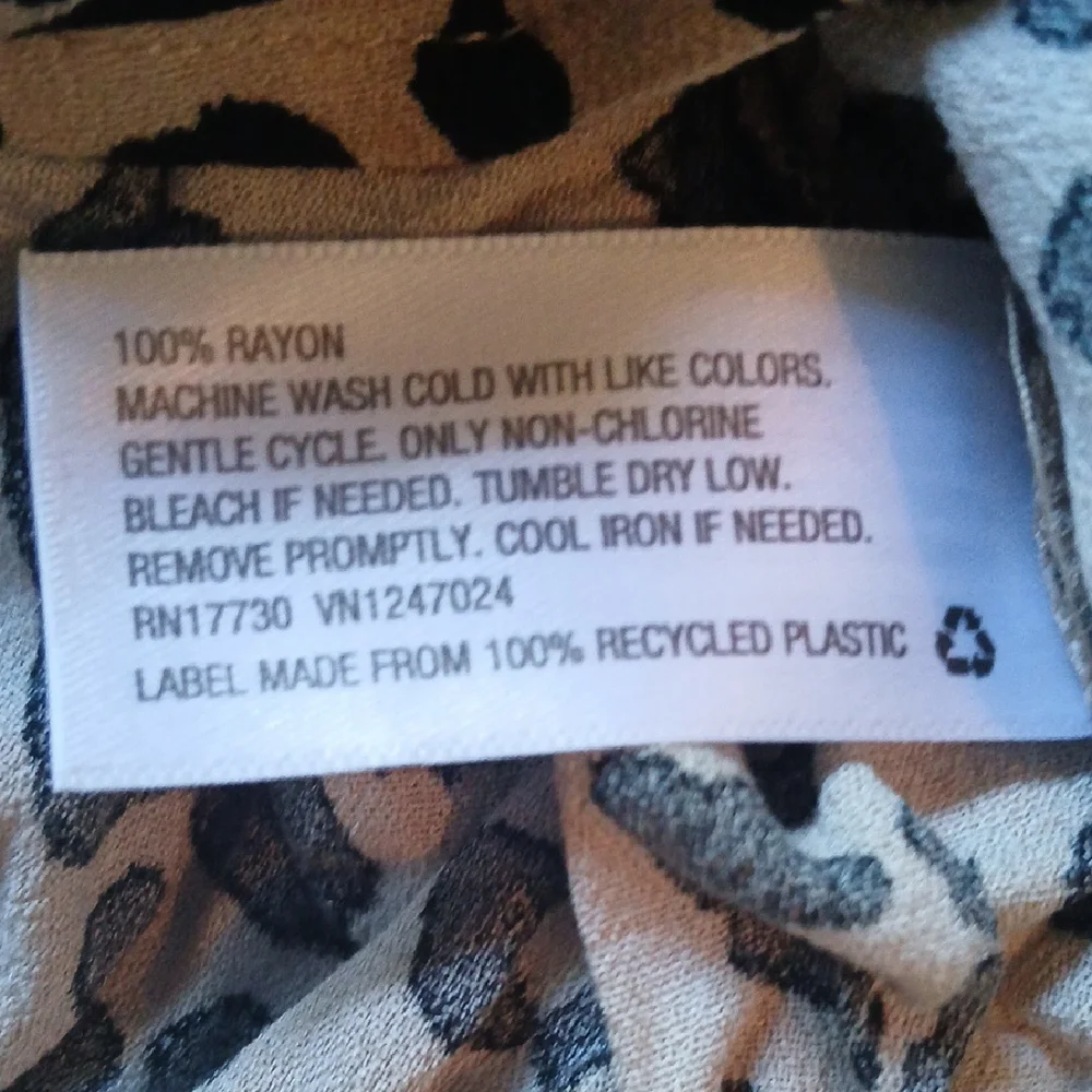 Ava & Viv  Leopard Print Blouse - Wrap Design - Picture 11 of 11